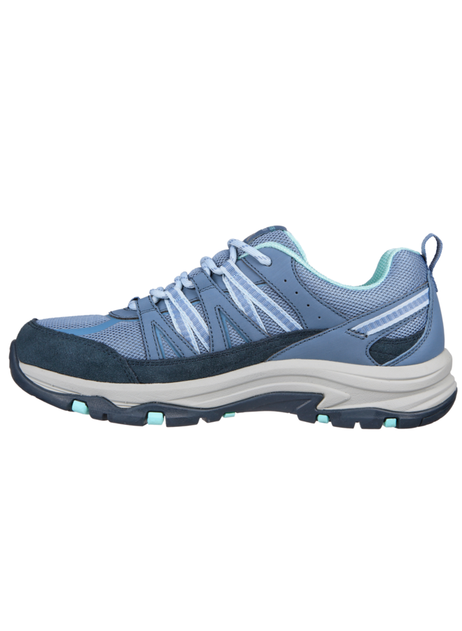 Skechers Trego Lookout point blauw wandelschoenen dames