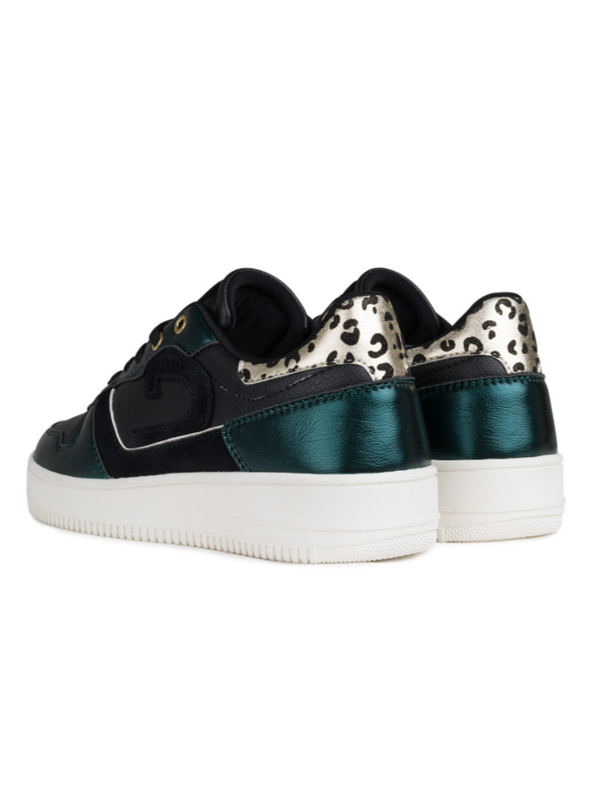 Cruyff Campo Low Lux zwart groen sneakers dames