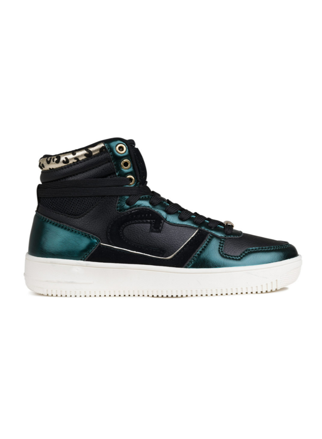 Cruyff Campo High Lux zwart groen sneakers dames