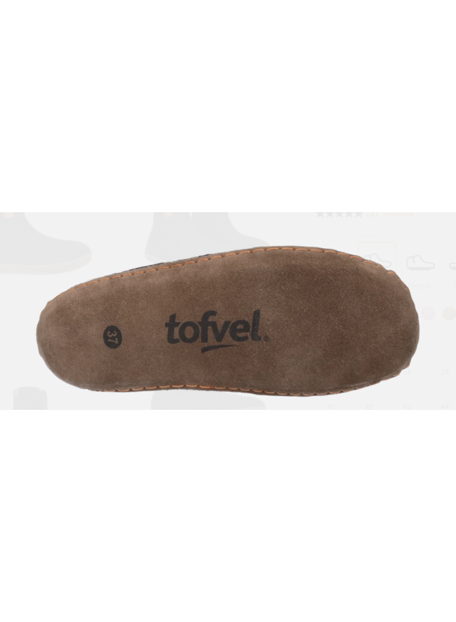 Tofvel Mula pantoffels grijs uni (s)