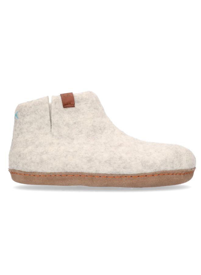 Mula pantoffels beige uni