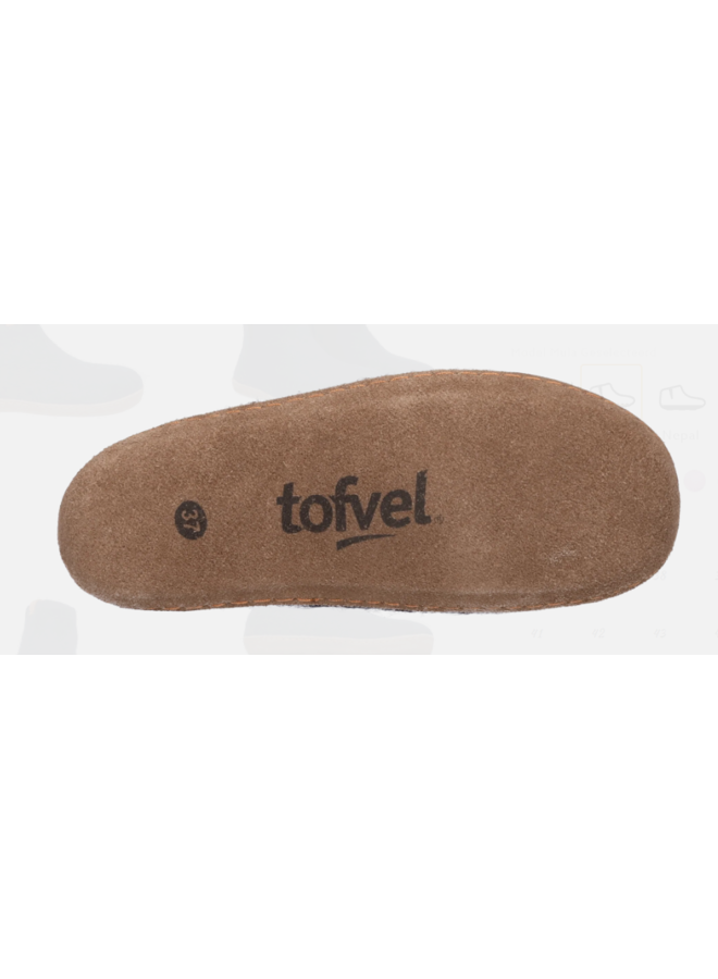 Tofvel Mula pantoffels beige uni (s)