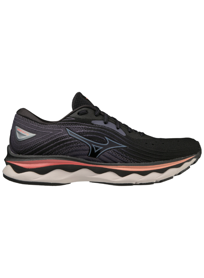 Mizuno Wave Sky 6  zwart hardloopschoenen dames