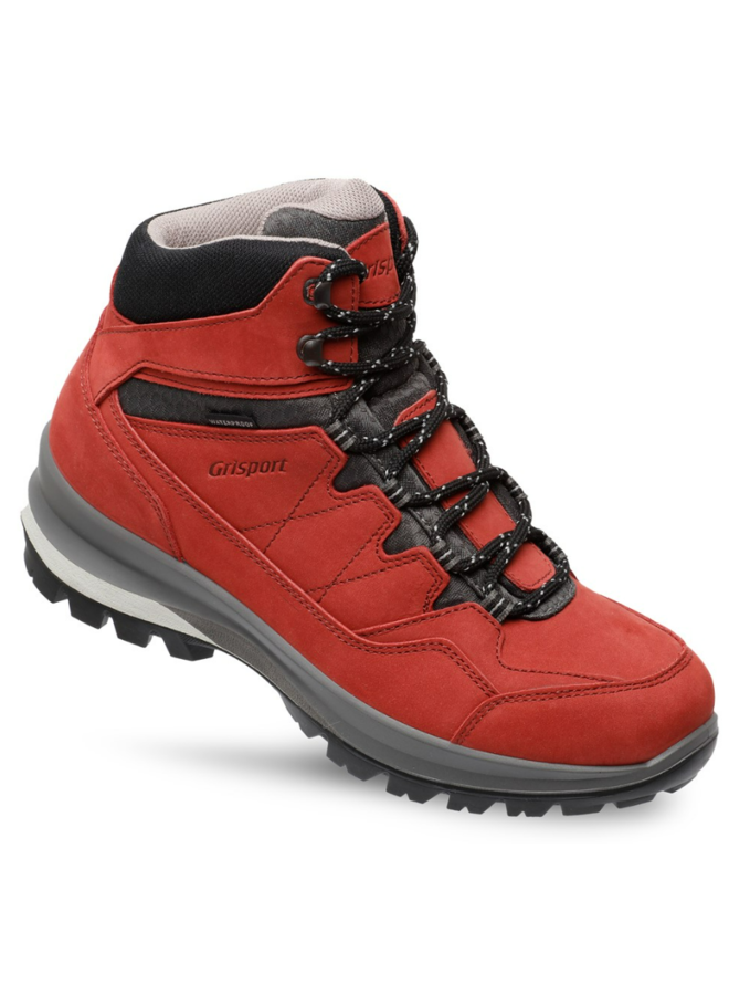 Grisport Bari Mid rood wandelschoenen dames (a)