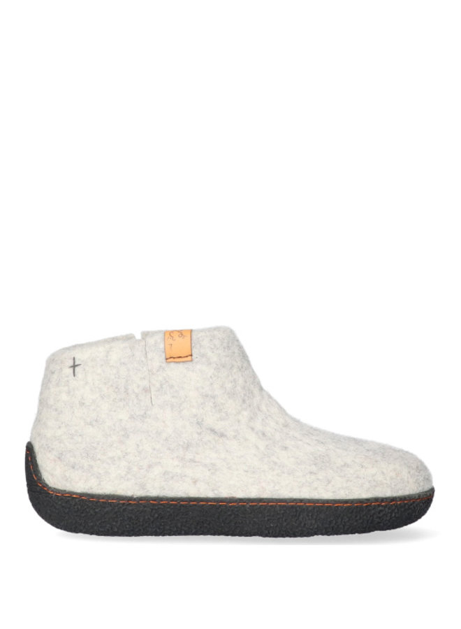 Rabara pantoffels beige uni