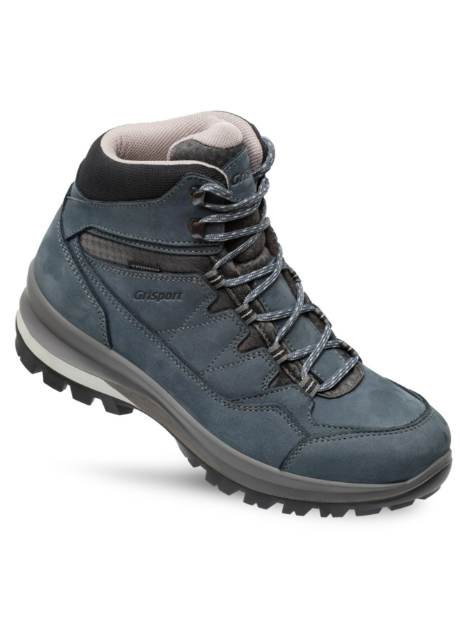 Bari Mid blauw wandelschoenen dames (a)