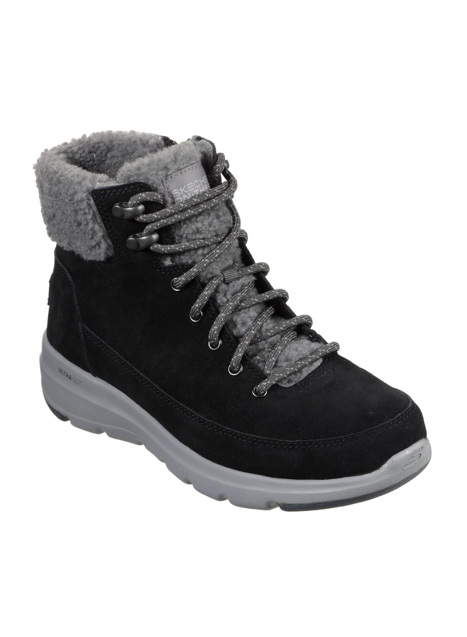 Skechers Glacial Ultra Woodlands zwart grijs winterlaarzen dames