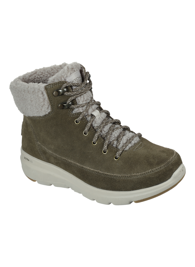 Skechers Glacial Ultra Woodlands groen winterlaarzen dames