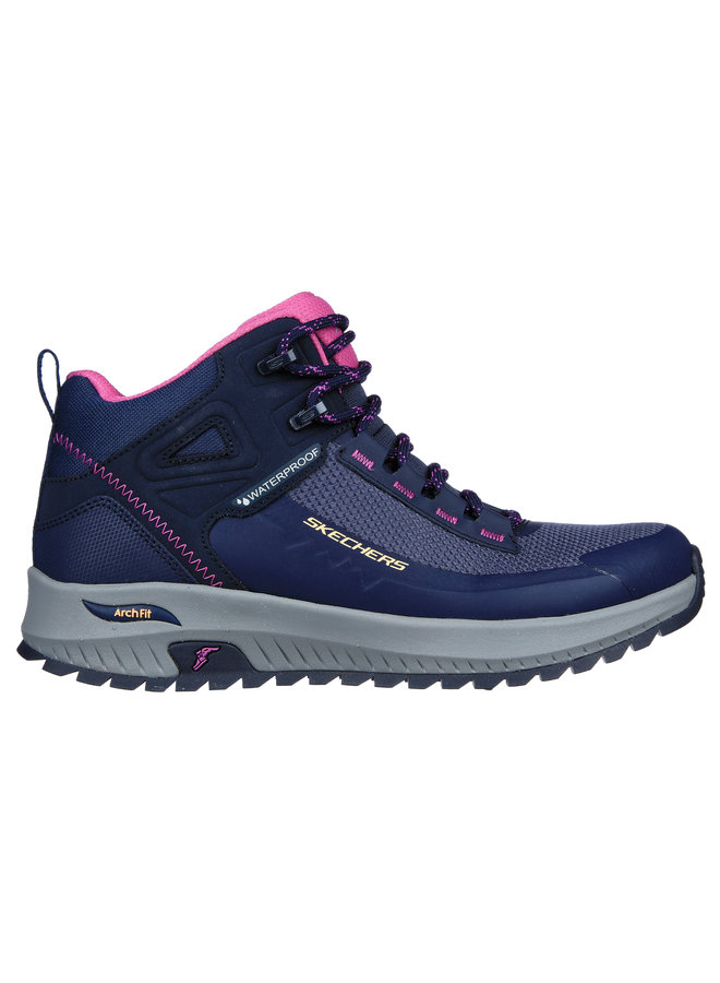Skechers Arch Fit Discover mid blauw wandelschoenen dames