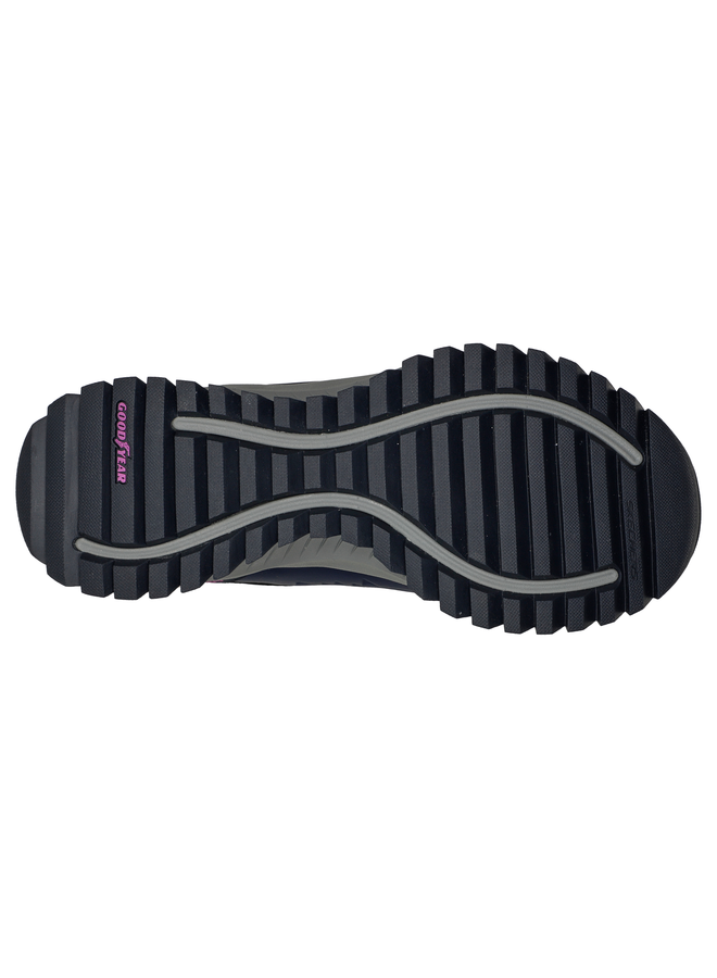 Skechers Arch Fit Discover mid blauw wandelschoenen dames
