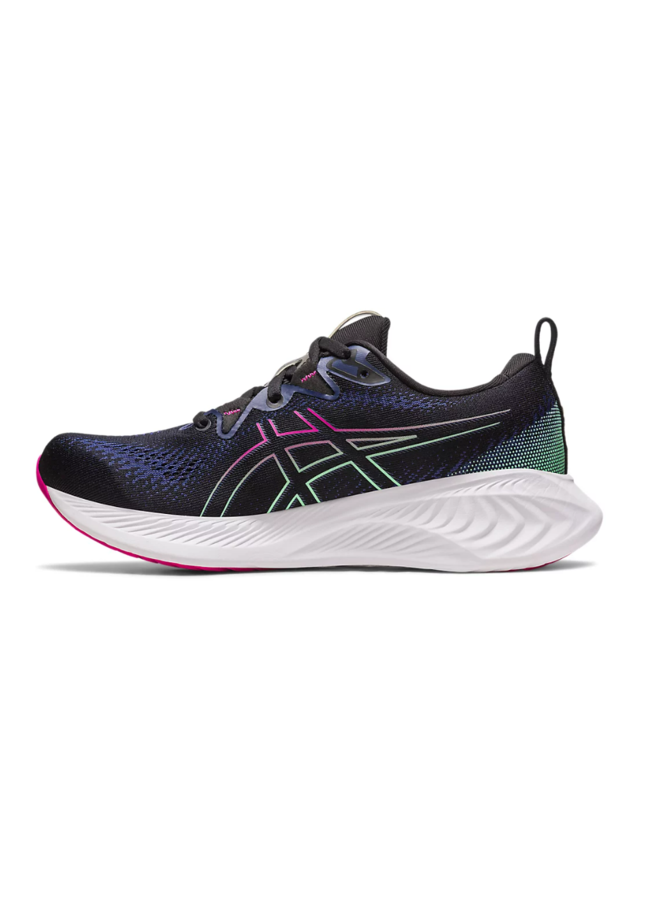 ASICS Gel Cumulus 25 zwart roze hardloopschoenen dames