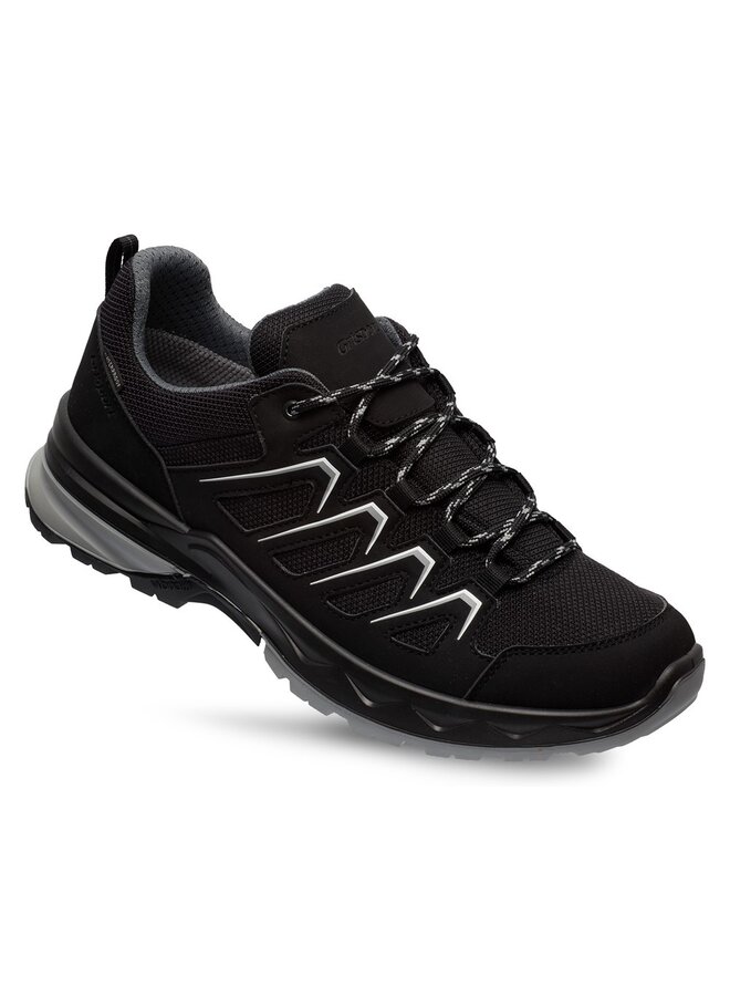 Grisport Wega Low zwart wandelschoenen uni