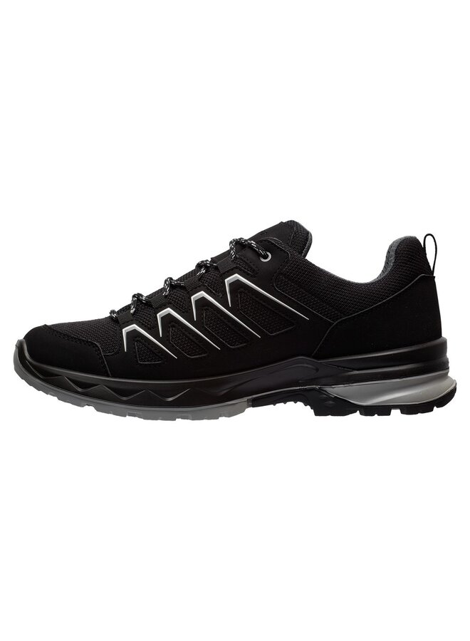 Grisport Wega Low zwart wandelschoenen uni