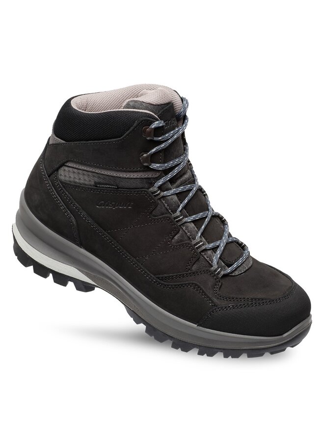 Grisport Bari Mid zwart wandelschoenen dames (a)