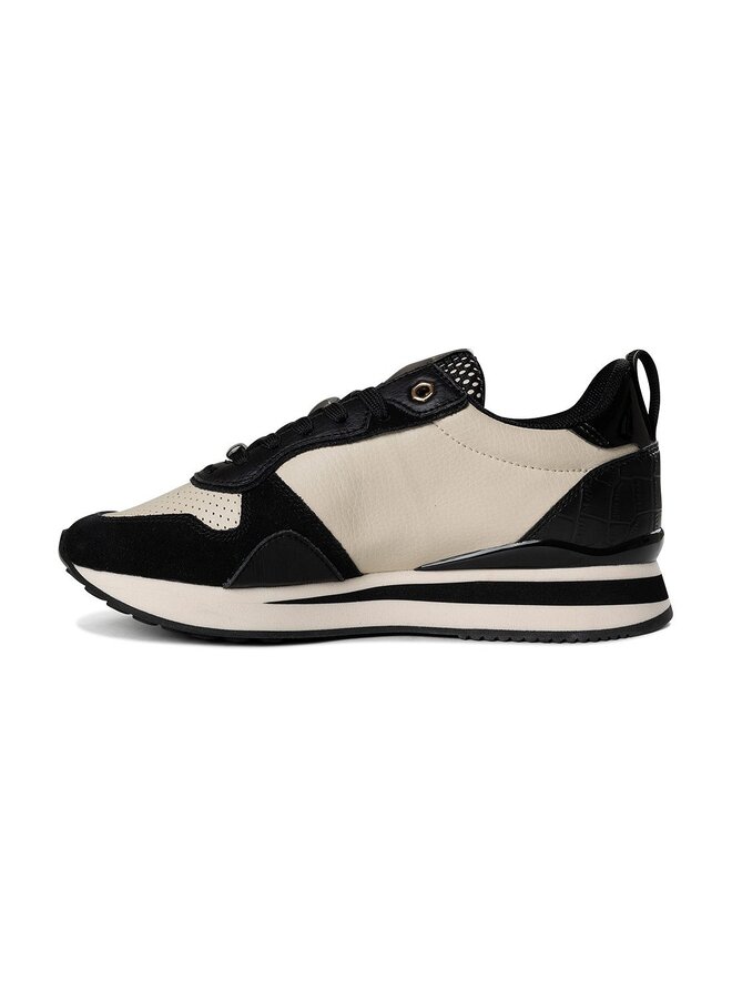 Cruyff Parkrunner Lux beige zwart sneakers dames
