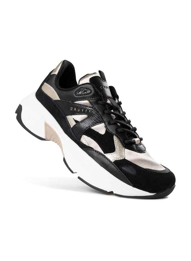 Cruyff June zwart goud sneakers dames