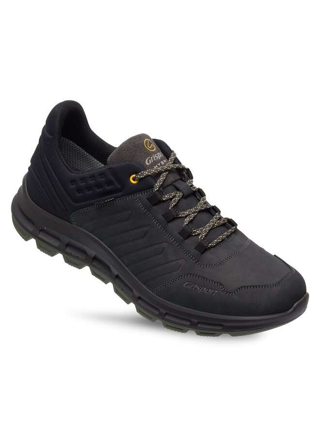 Street low zwart wandelschoenen uni (a)
