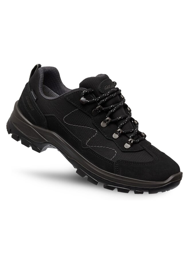 Verona low zwart wandelschoenen uni (a)
