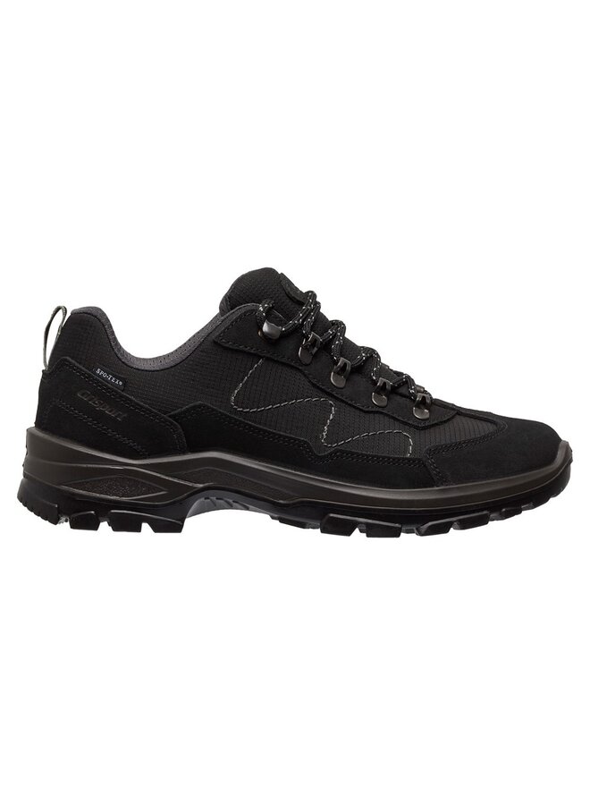 Grisport Verona low zwart wandelschoenen uni