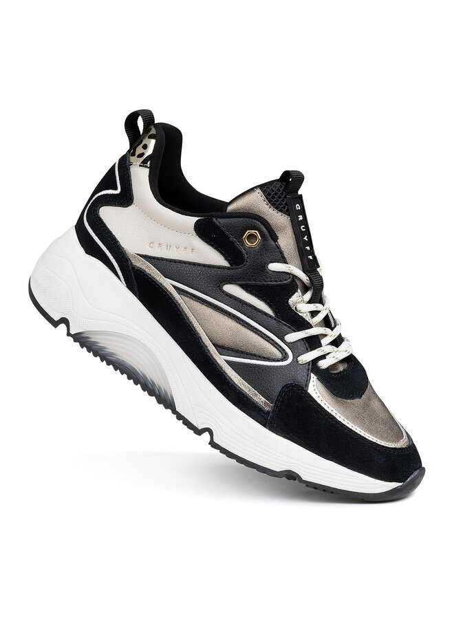 Cruyff Madina Bold zwart brons sneakers dames
