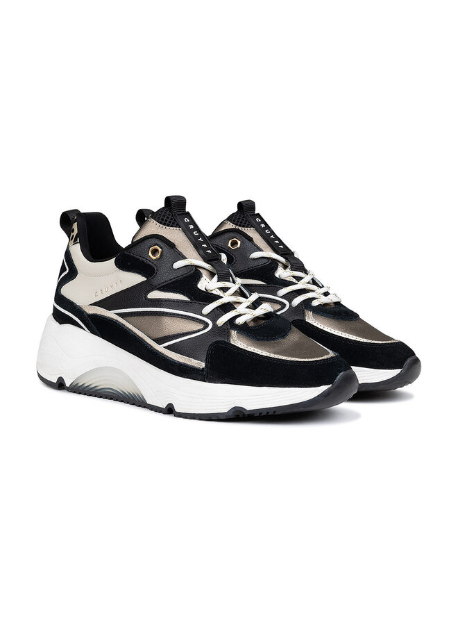 Cruyff Madina Bold zwart brons sneakers dames
