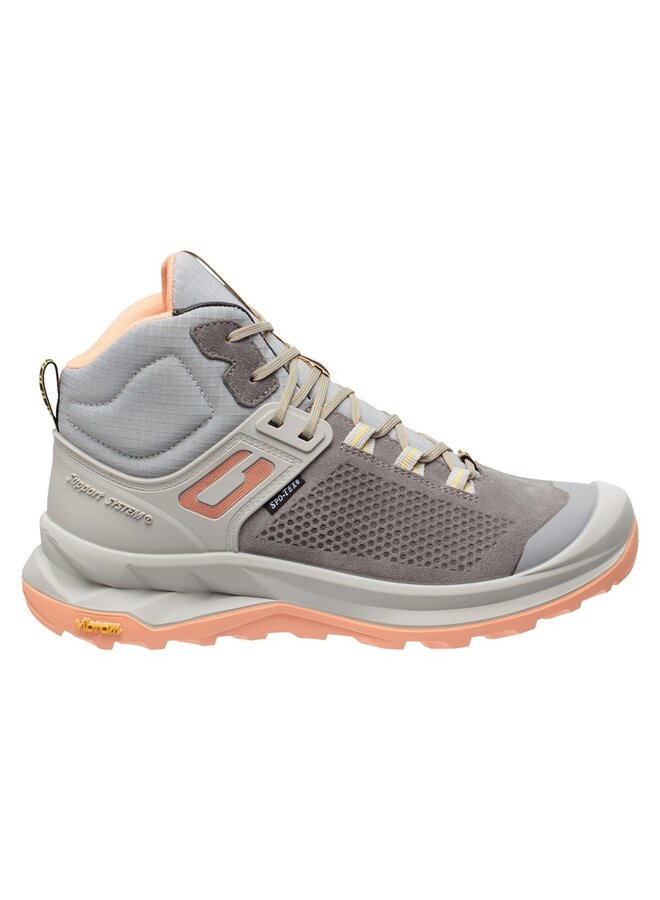 Grisport Discovery Mid grijs roze wandelschoenen uni
