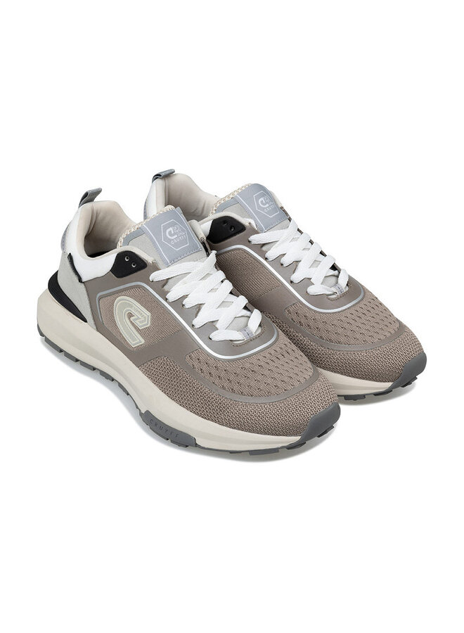 Cruyff Fuzeknit taupe wit sneakers heren