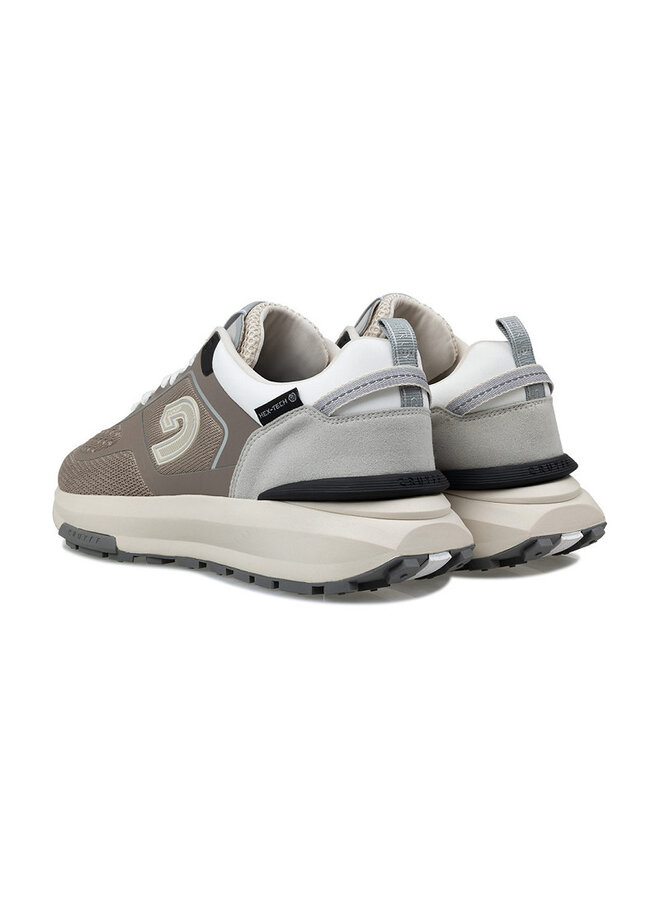 Cruyff Fuzeknit taupe wit sneakers heren