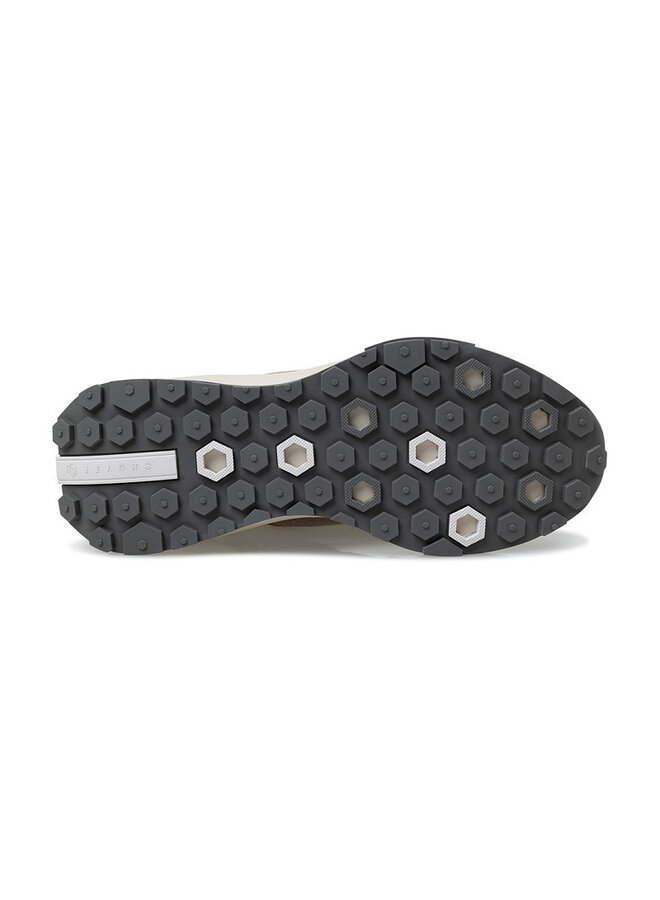 Cruyff Fuzeknit taupe wit sneakers heren
