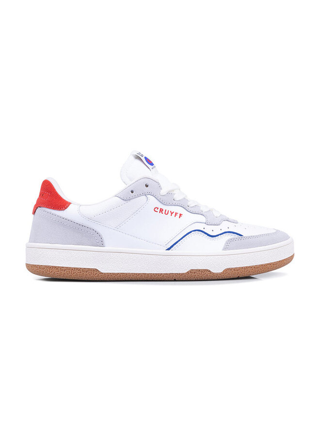 Cruyff Delux Pro wit blauw rood sneakers heren