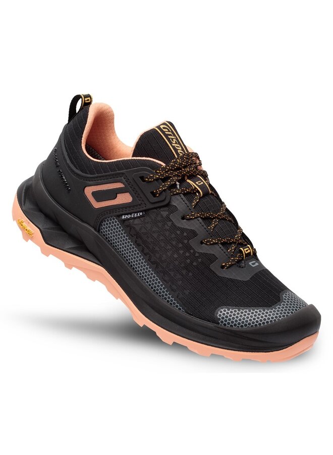 Explorer low zwart roze wandelschoenen uni (a)