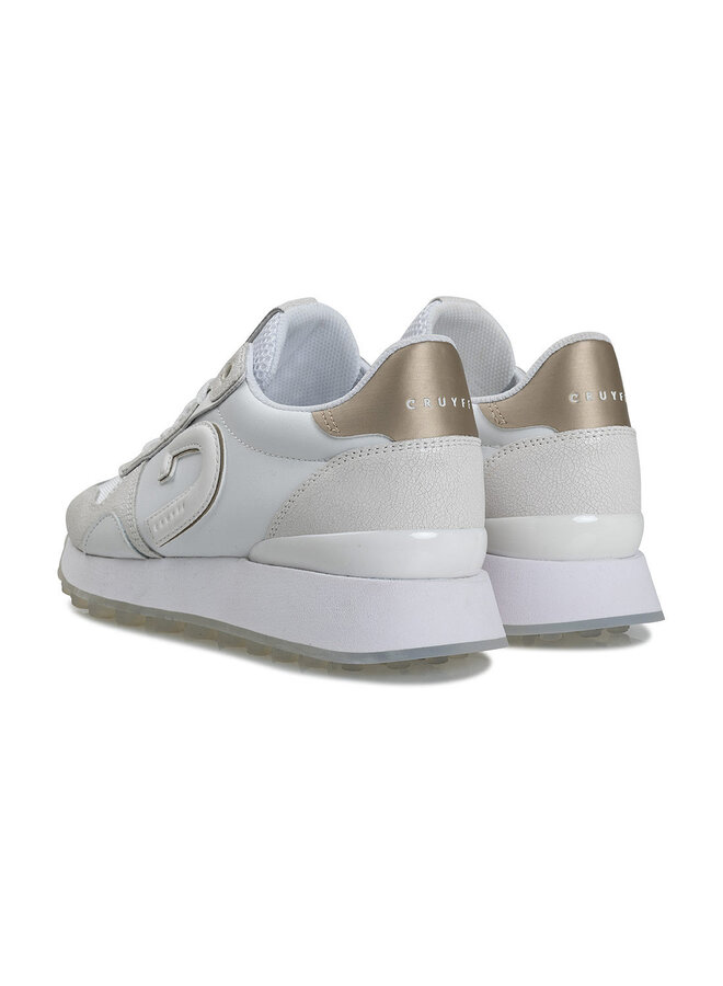 Cruyff Parkrunner wit goud sneakers dames