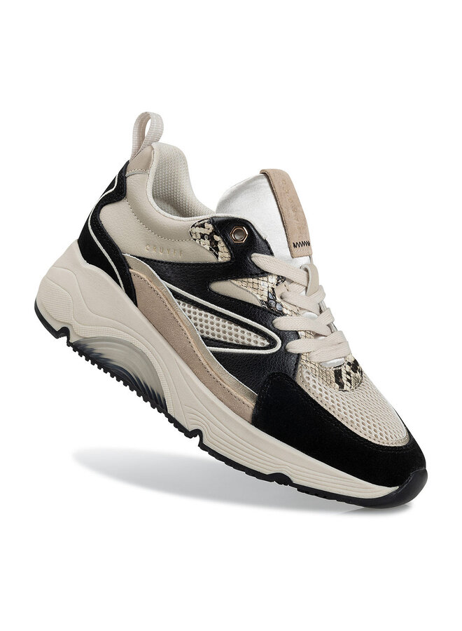 Cruyff Madina Bold beige zwart sneakers dames