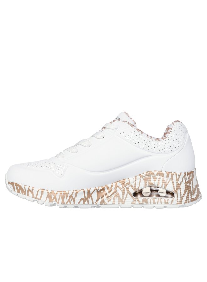 Skechers Uno Love wit goud sneakers dames