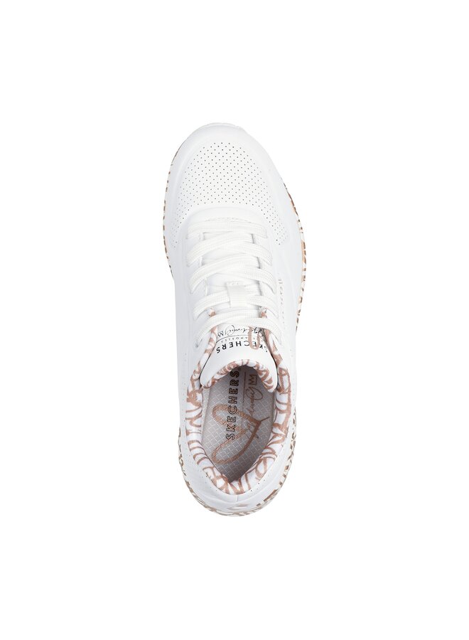 Skechers Uno Love wit goud sneakers dames