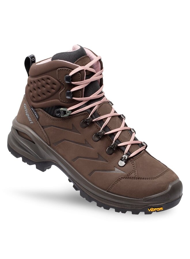 Venture Mid bruin roze wandelschoenen uni (a)