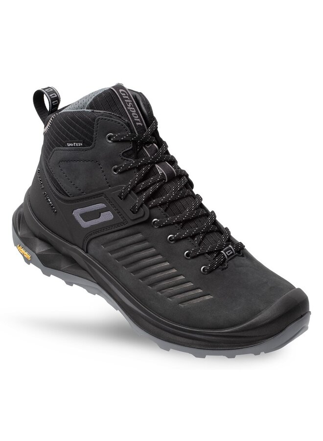 Journey mid zwart wandelschoenen uni (a)