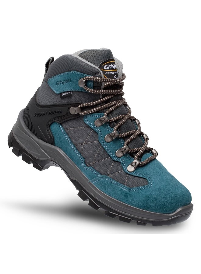 Scout Mid blauw grijs wandelschoenen uni (a)