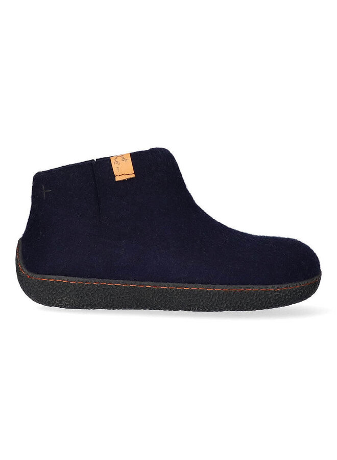 Rabara pantoffels blauw uni