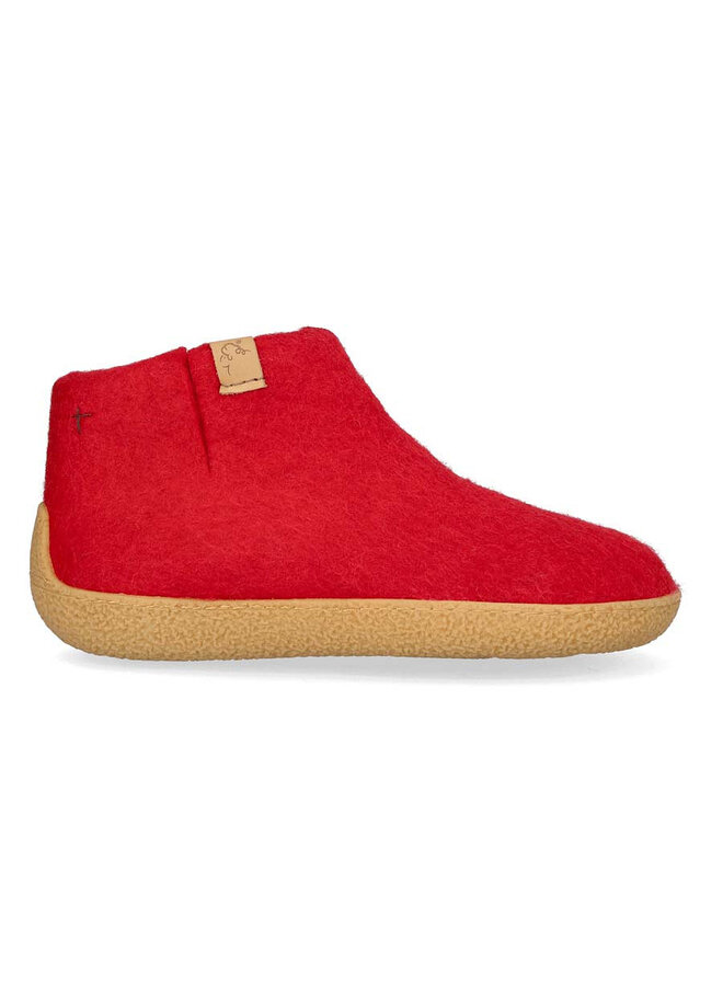 Rabara pantoffels rood uni (s)