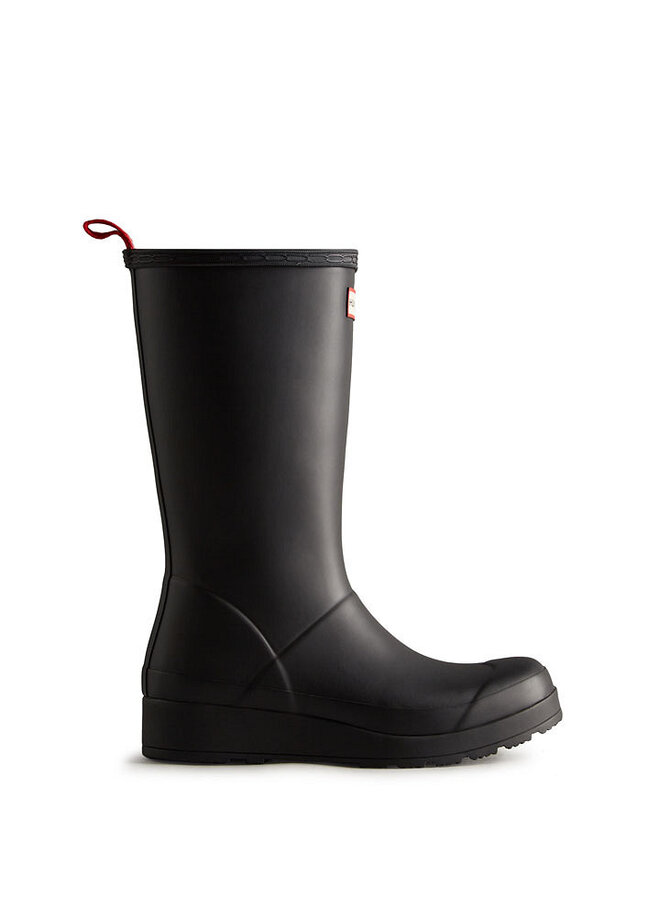 Hunter Play Tall Wellington zwart regenlaars dames