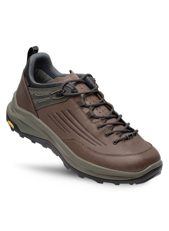 Outlander low bruin groen wandelschoenen uni (a)