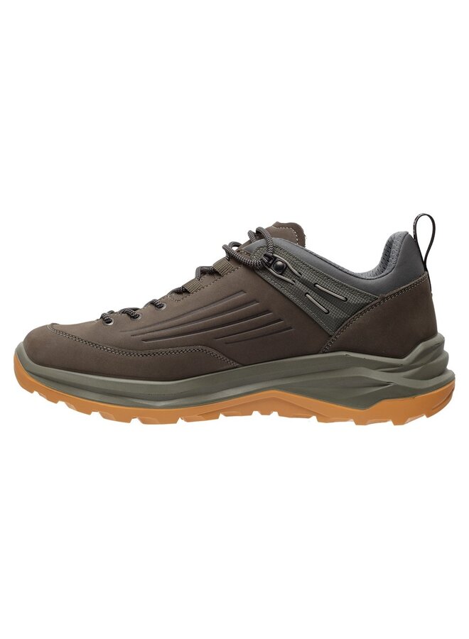 Grisport Outlander low groen geel wandelschoenen uni