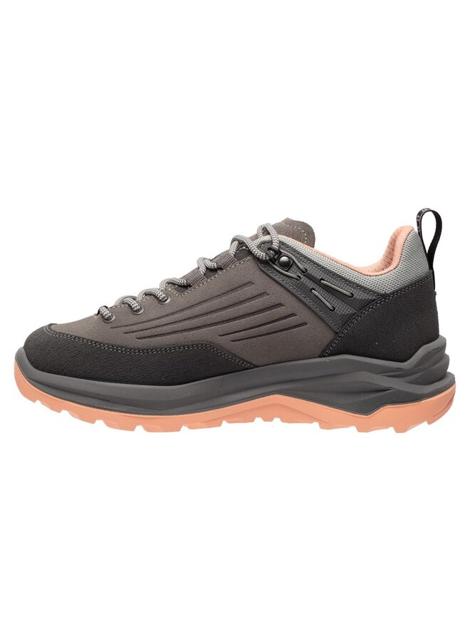 Grisport Overland Low grijs roze wandelschoenen uni