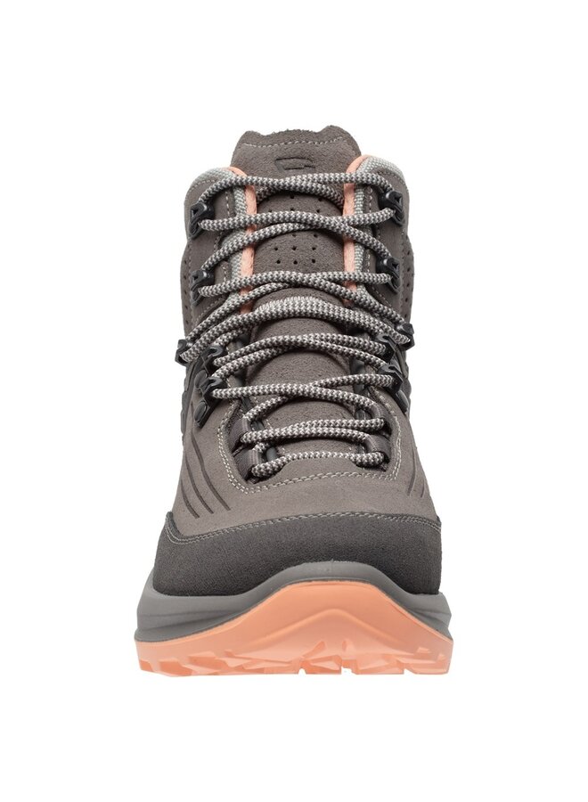 Grisport Overland Mid grijs roze wandelschoenen uni