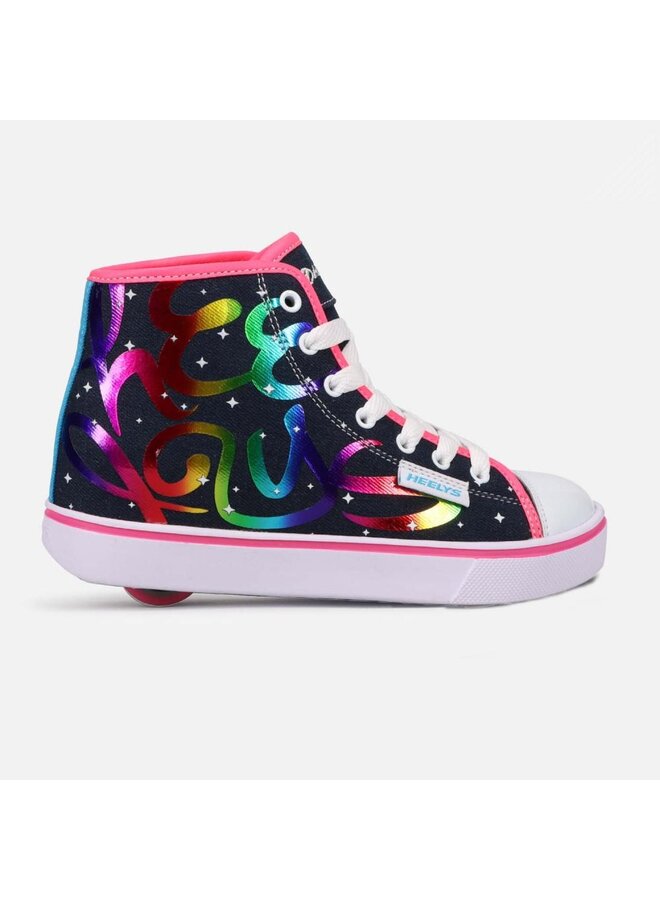 Veloz blauw denim rainbow kids