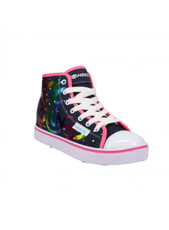 Heelys Veloz blauw denim rainbow kids