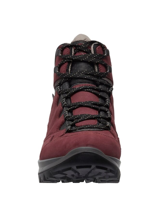 Grisport Bari Mid bordeaux wandelschoenen dames (a)