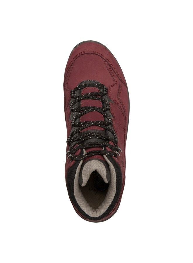 Grisport Bari Mid bordeaux wandelschoenen dames (a)