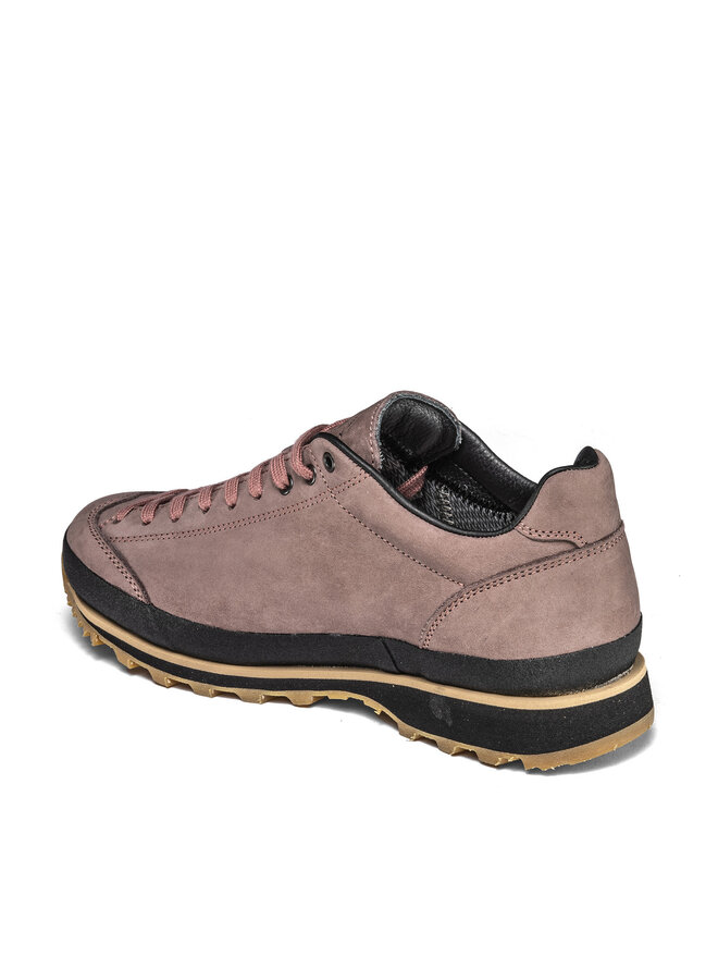 Lomer Bio Naturale low mtx bruin roze wandelschoenen dames
